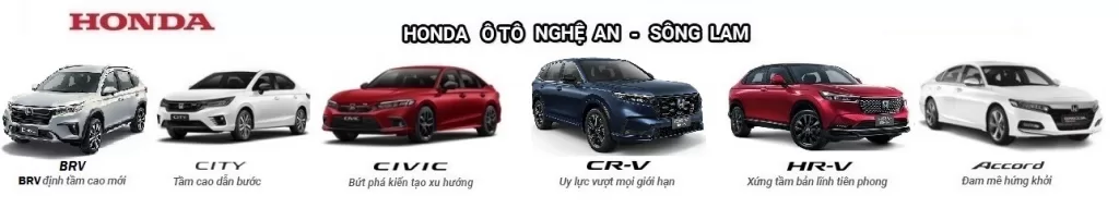 Đại lý Honda Ôtô Nghệ An Sông Lam – Honda Vinh. Hotline: 0969.187.837